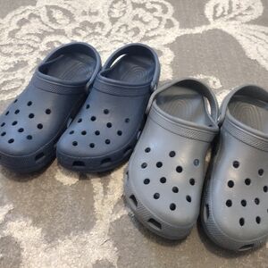 Crocs Gray And Navy Lot